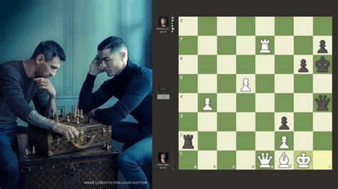 louis vuitton annie leibovitz|messi vs Ronaldo chess picture.